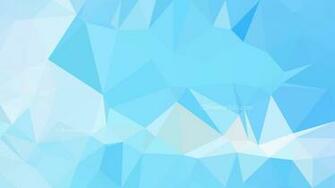 Baby Blue Polygon Triangle Pattern Background