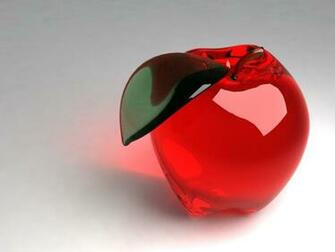 Glass Apple Wallpaper Image