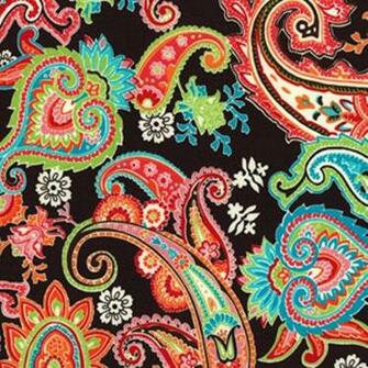 Watermelon Patti Paisley Boho Fabric By Michael Miller One Yard