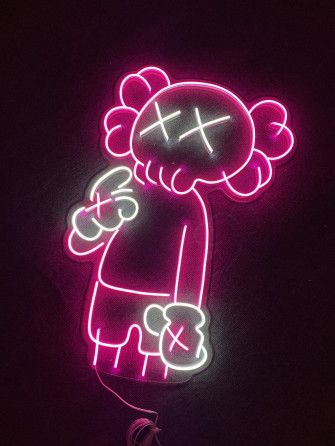 Kaws Led Neon Sign Wallpaper Signs