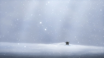 Anime Hallway Paper Snow Scene Snowy