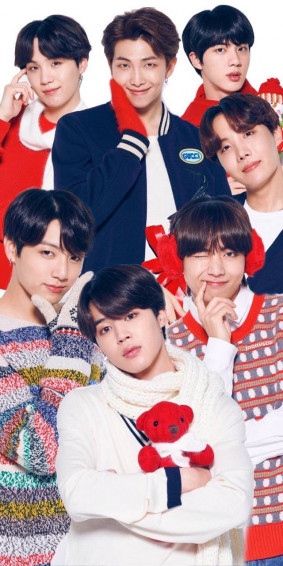 Bts Christmas Wallpaper On