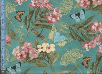Garden Hideaway Pink Flowers With Light Blue