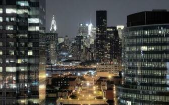 Desktop Long Island City New York Nyc Usa Night Queens