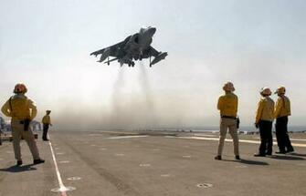 Aircrafts Harrier Av 8b Landing Aircraft Carrier HD Wallpaper Ships