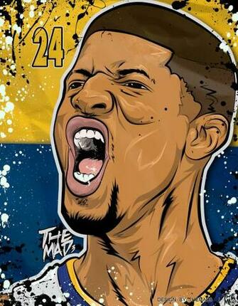 Paul George iPhone Wallpaper Illustration By