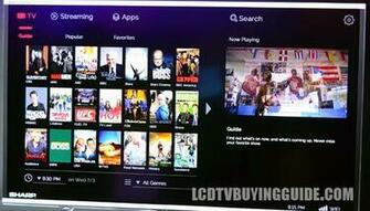New Interface Sharp Has Built Into The Smart Central Tv Platform