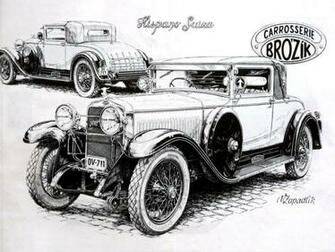 Vintage Cars And Racing Scene Wallpaper