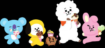 Bts Cartoon Wallpaper