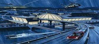 Airport Painting Wallpaper Wall Mural Self Adhesive Multiple Size
