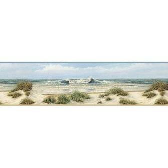 Home Fashions Sand Dollar Falmouth Dunes Scenic Wallpaper Border