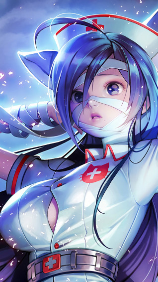 Anime Nurse Girl Bandage HD Rare Gallery Wallpaper