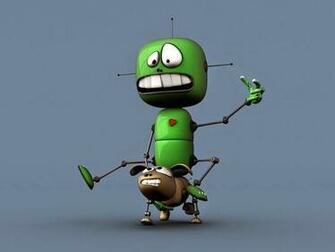 Cartoon Robot Wallpaper