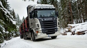 Wallpaper Scania R730 Lkw Holz Schnee Autos Gro E Auf Picture