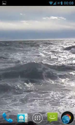 Waves Live Wallpaper HD With Calming Effect Showing A Blue Ocean