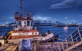 Iceland Travel Photos Icelandic Whaling Tug Reykjavik HDr