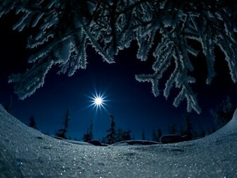 Cold Winter Night Wallpaper