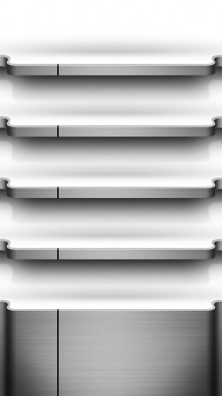 White Shelves iPhone Beauty Wallpaper Simple Phone