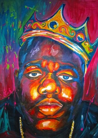 Biggie Smalls Wallpaper iPhone Art Print
