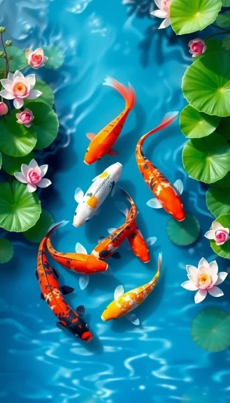 3d Koi Wallpaper