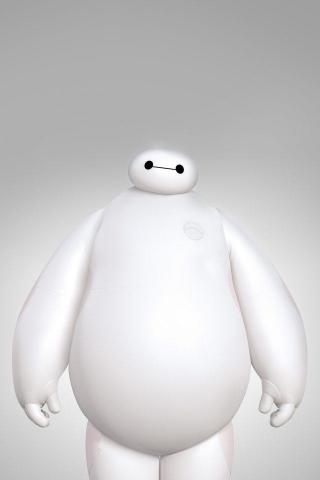 Big Hero Baymax Movie Disney Art Illust iPhone Wallpaper