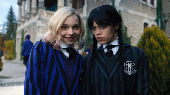 Wednesday Addams Enid Sinclair Netflix Series 4k Wallpaper iPhone