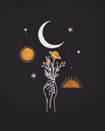 Sun And Moon Aesthetic Wallpaper