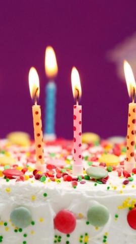 3d iPhone Wallpaper BirtHDay Cake