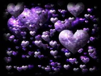 Purple Heart Love Computer Wallpaper Desktop Background
