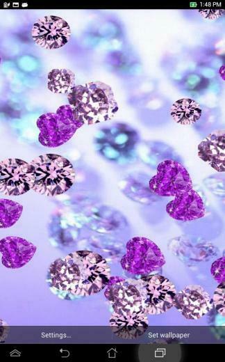Purple Diamond Live Wallpaper Screenshot