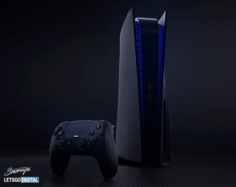 This Ps5 Black Edition Console Render Incredibly Sleek Wallpaper