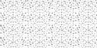 Pattern Floral White Wallpaper