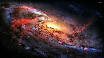 Firey Galaxy Wallpaper