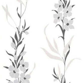 Jardin Silver Wallpaper Contemporary