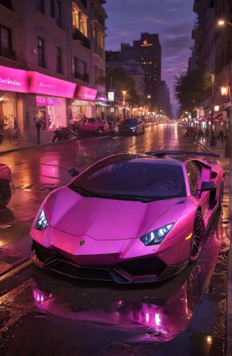 Pink Lamborghini Wallpaper