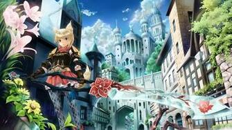 Anime Female Warrior Armor Cute Animal Ear Tail