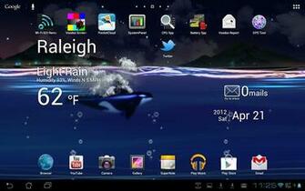 Asus Live Wallpaper The Water Level Indicates Battery Charge