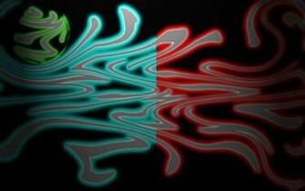 Wallpaper Red Teal Green By Azhanel