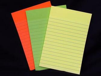 Sticky Notes Orange Green Yellow Wallpaper HD