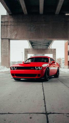 Red Dodge Challenger iPhone Wallpaper