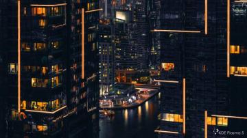 Dubai During Night Oil Painting 4k Wallpaper Addons Videolan Org