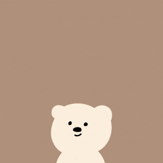 Brown Bear Home Screen Cute Wallpaper