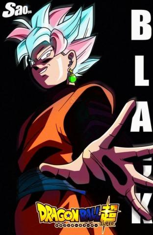 Black Goku Blue Ros Anime Dragon Ball Super