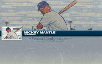 Mickey Mantle Wallpaper S Vintagecardprices
