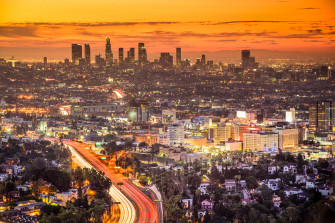 Los Angeles Sunset Wall Mural Murals Your Way