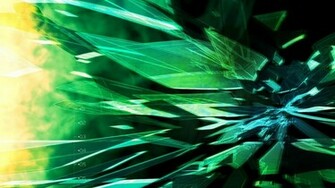 Abstract Green Techno Wallpaper Background