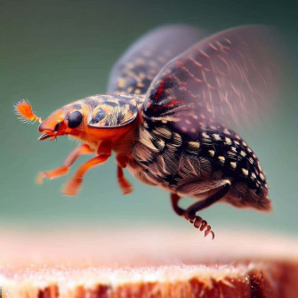 Carpet Beetle In Flight Wallpaper