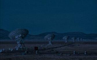 Antenna Radio Telescope Technology Codes Numbers Wallpaper