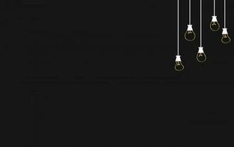 Minimalistic Light Bulbs Wallpaper