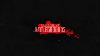 Playerunknown S Battlegrounds Logo In Black Wallpaper